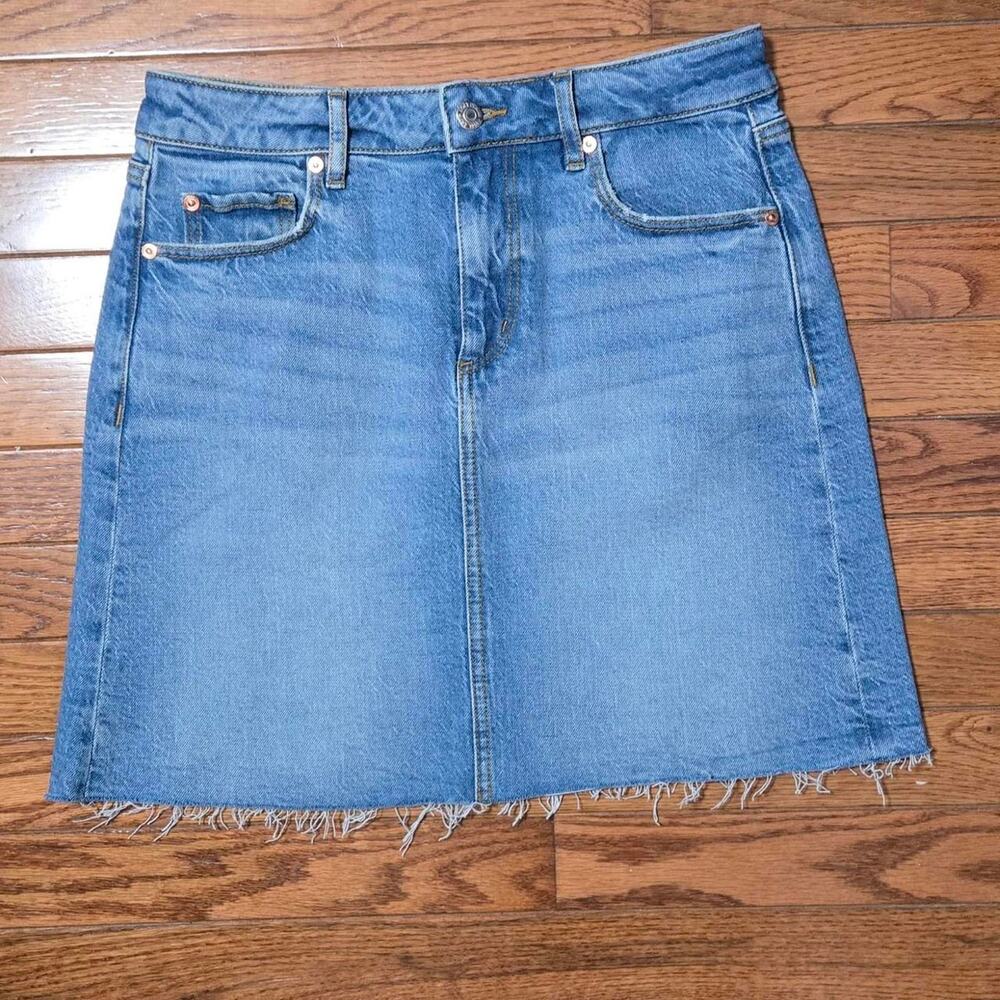loft nwot denim jean skirt sz 0